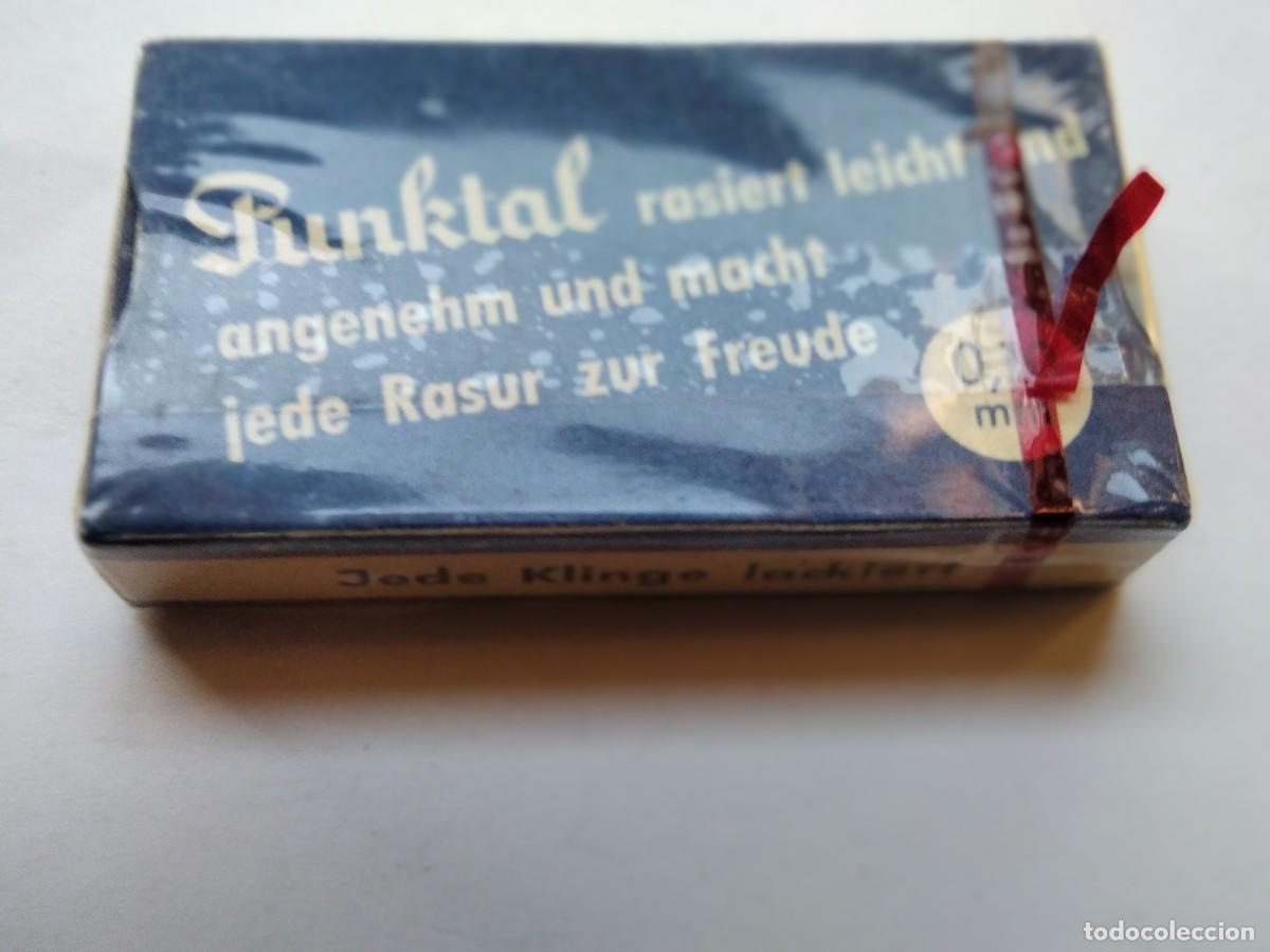 Antig&uuml;edades: CAJA PRECINTADA DE 10 HOJAS DE AFEITAR,MARCA PUNKTAL EXTRA,CON PRECINTO. - Foto 2