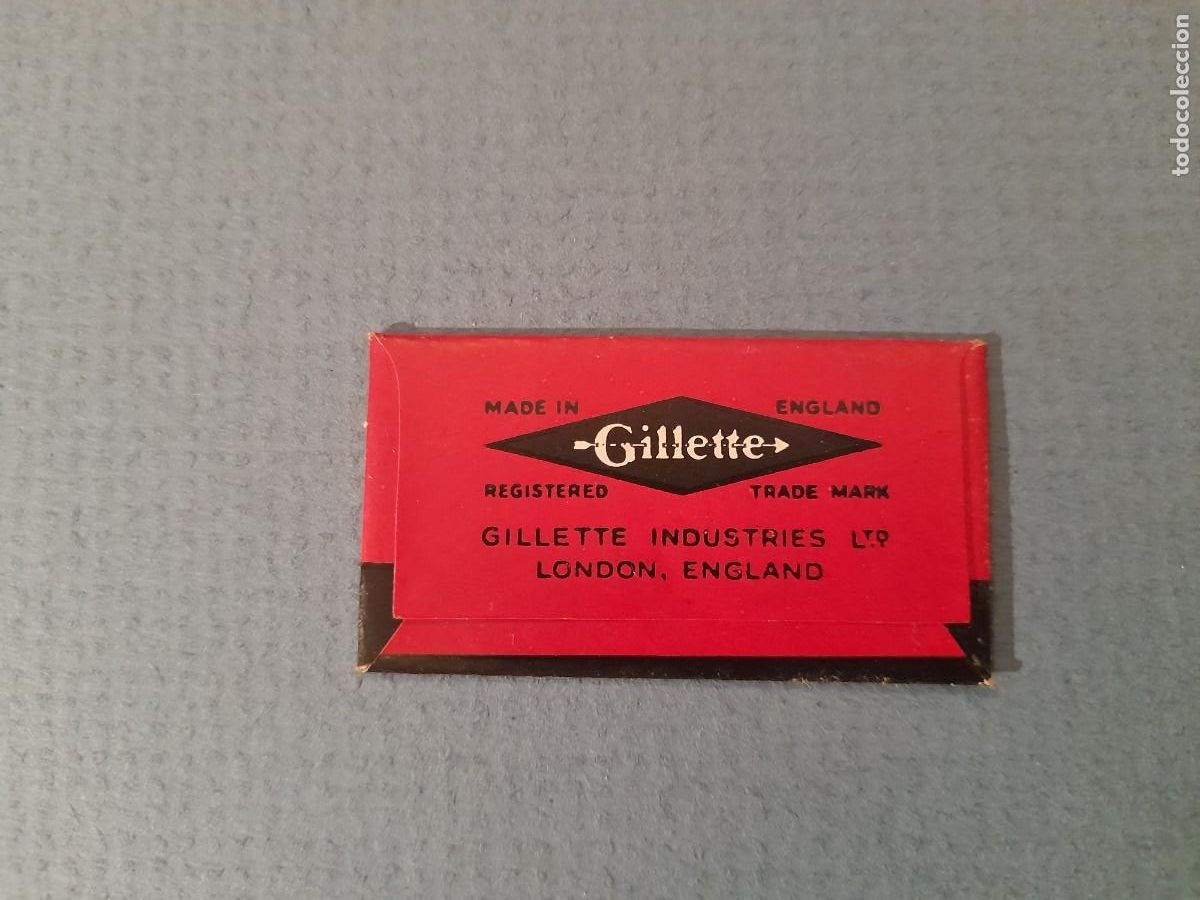 Antig&uuml;edades: hoja de afeitar thin gillette blade - Foto 2