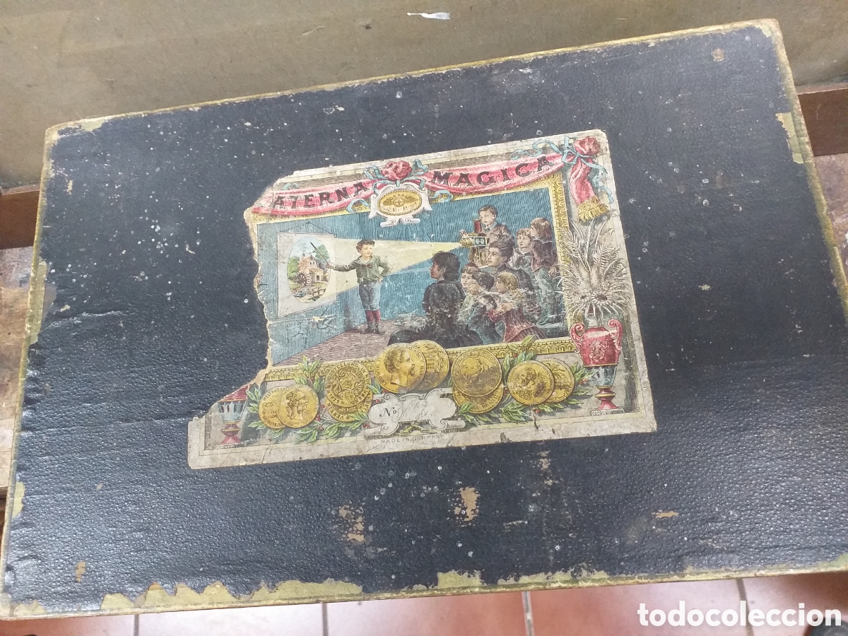 Antig&uuml;edades: Linterna magica E. P. Ernst Plank. 1880-1900 - Foto 4