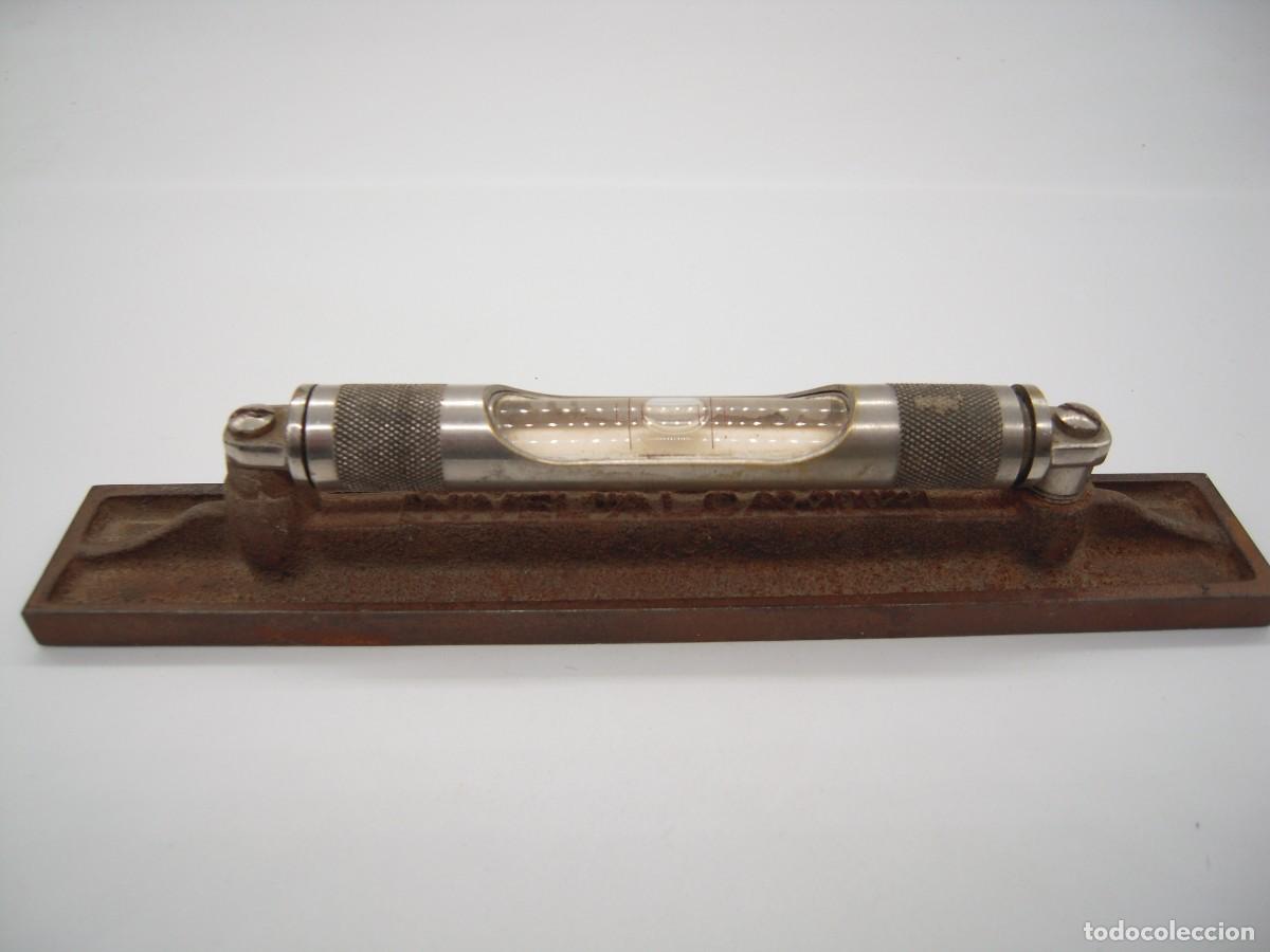 Antig&uuml;edades: nivel de precision marca alca 20 cm - Foto 2