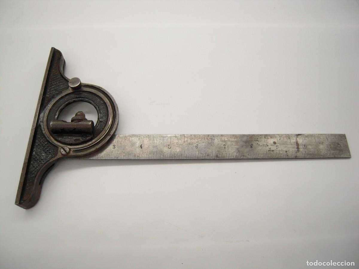 Antig&uuml;edades: rara escuadra combinada - Foto 2