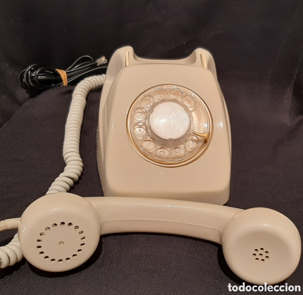 Tel&eacute;fonos: Antiguo tel&eacute;fono Citesa con disco dorado - Foto 4