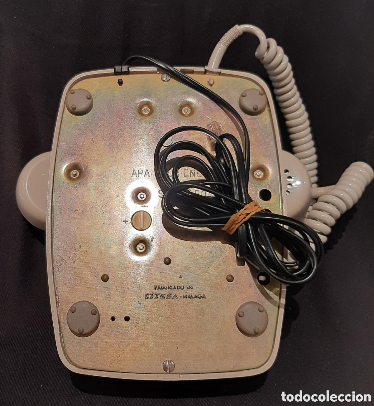 Tel&eacute;fonos: Antiguo tel&eacute;fono Citesa con disco dorado - Foto 7