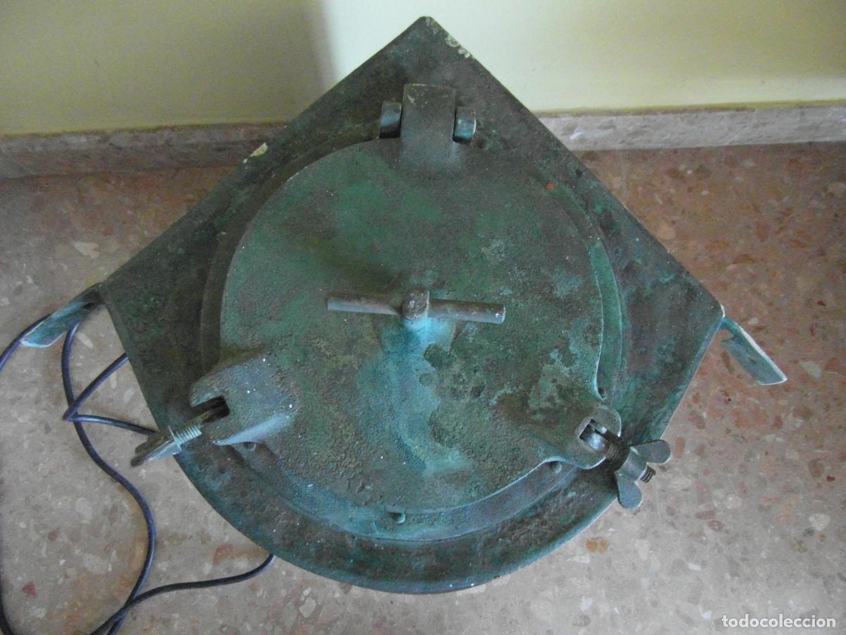 Antig&uuml;edades: Antiguo farol grande de barco - Foto 5