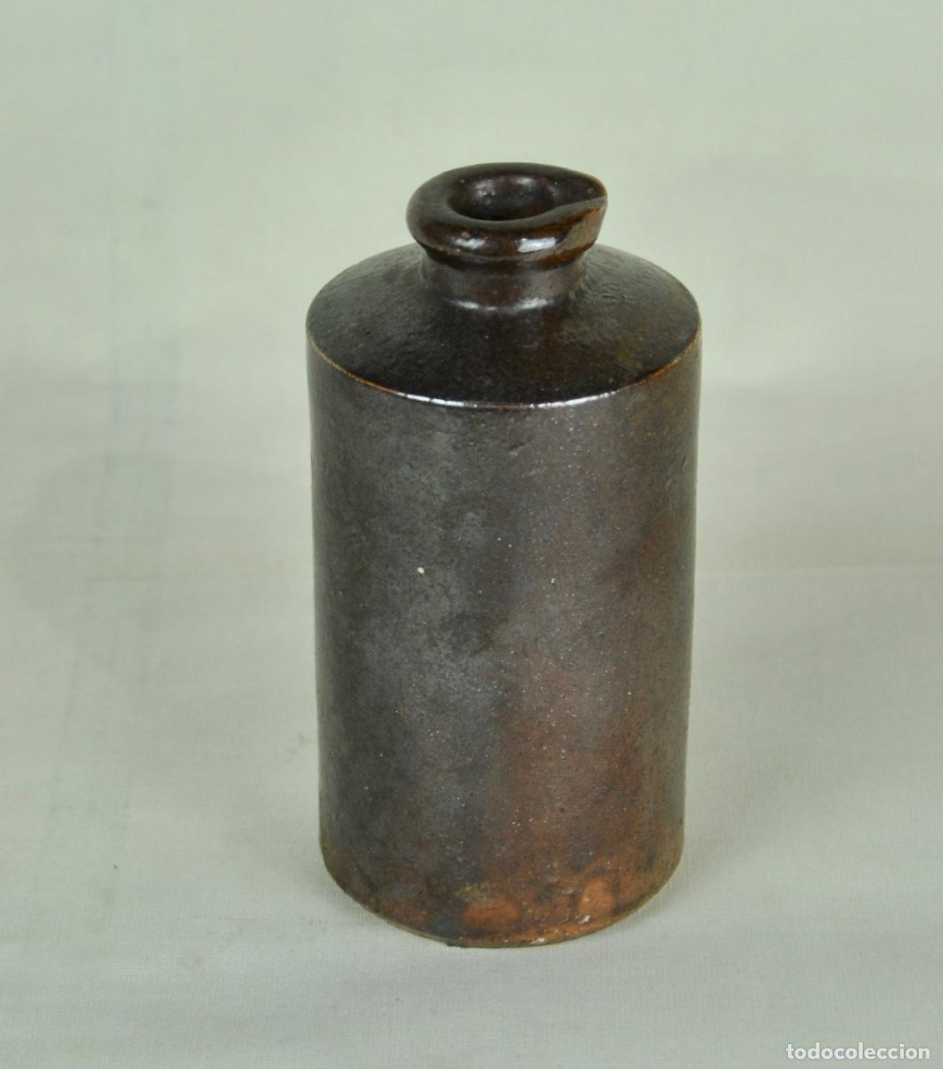 Antig&uuml;edades: Bote farmacia marr&oacute;n oscuro - Foto 2