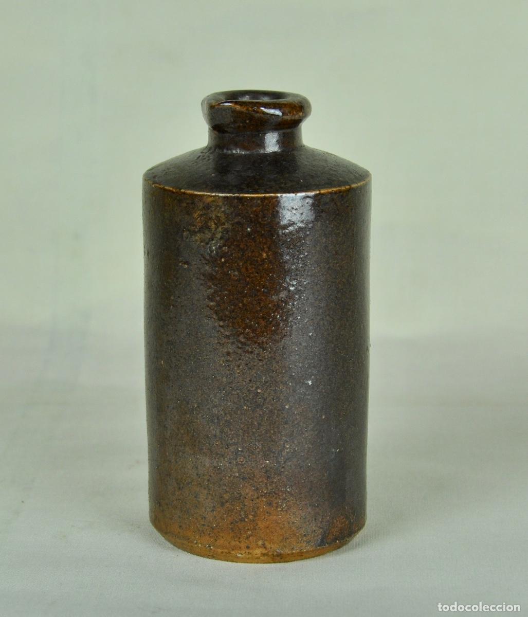 Antig&uuml;edades: Bote farmacia marr&oacute;n oscuro - Foto 3