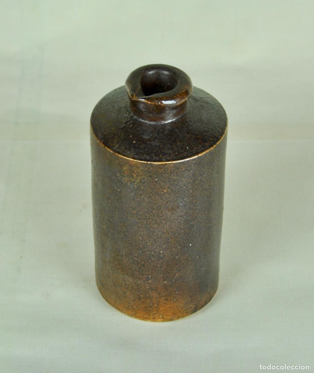 Antig&uuml;edades: Bote farmacia marr&oacute;n oscuro - Foto 4