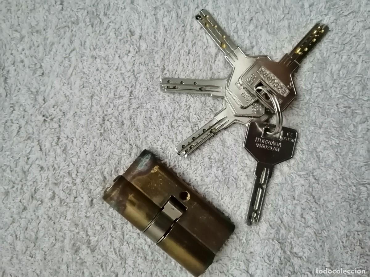 bombín cerradura ezcurra de seguridad con llave - Compra venta en  todocoleccion
