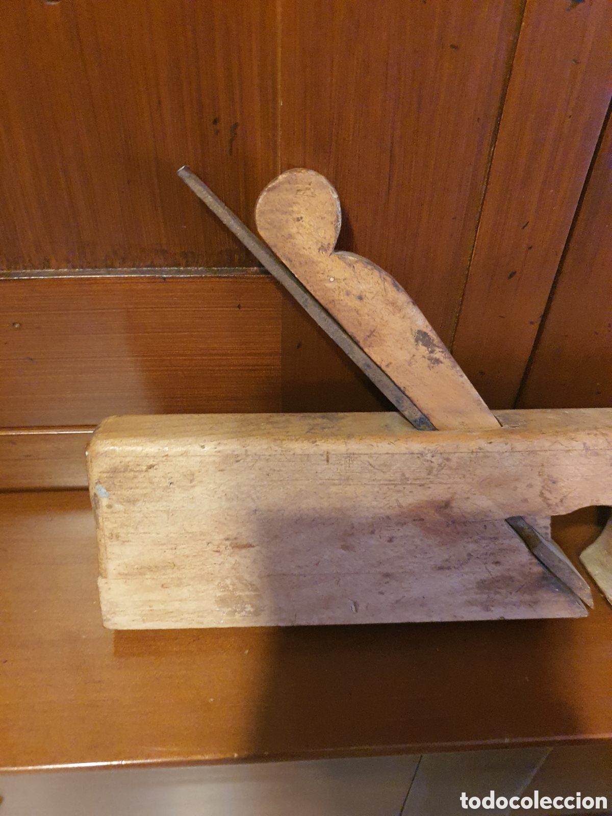 Antig&uuml;edades: cepillo antiguo carpintero o garlopa. - Foto 2