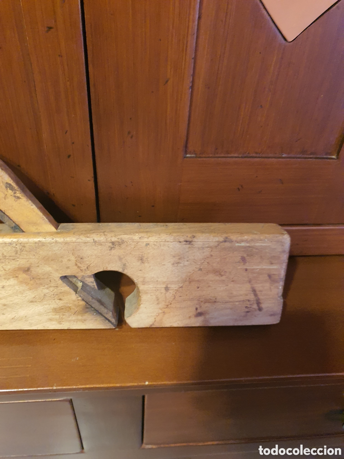 Antig&uuml;edades: cepillo antiguo carpintero o garlopa. - Foto 3