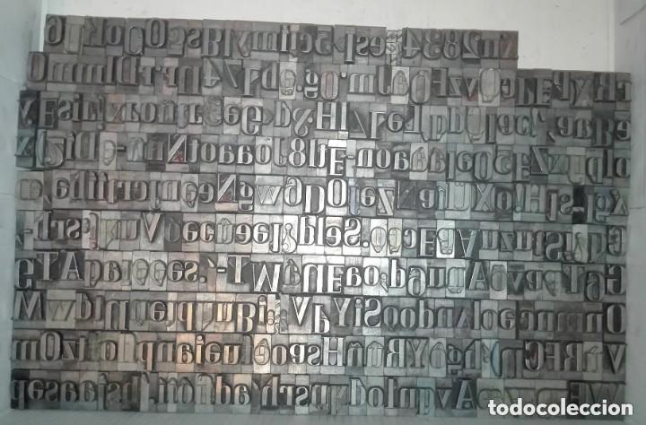 Antig&uuml;edades: tipos de imprenta de acero - Foto 3