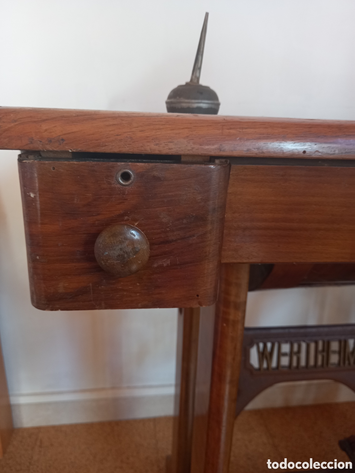 Antig&uuml;edades: Mueble maquina de coser Wertheim - Foto 6