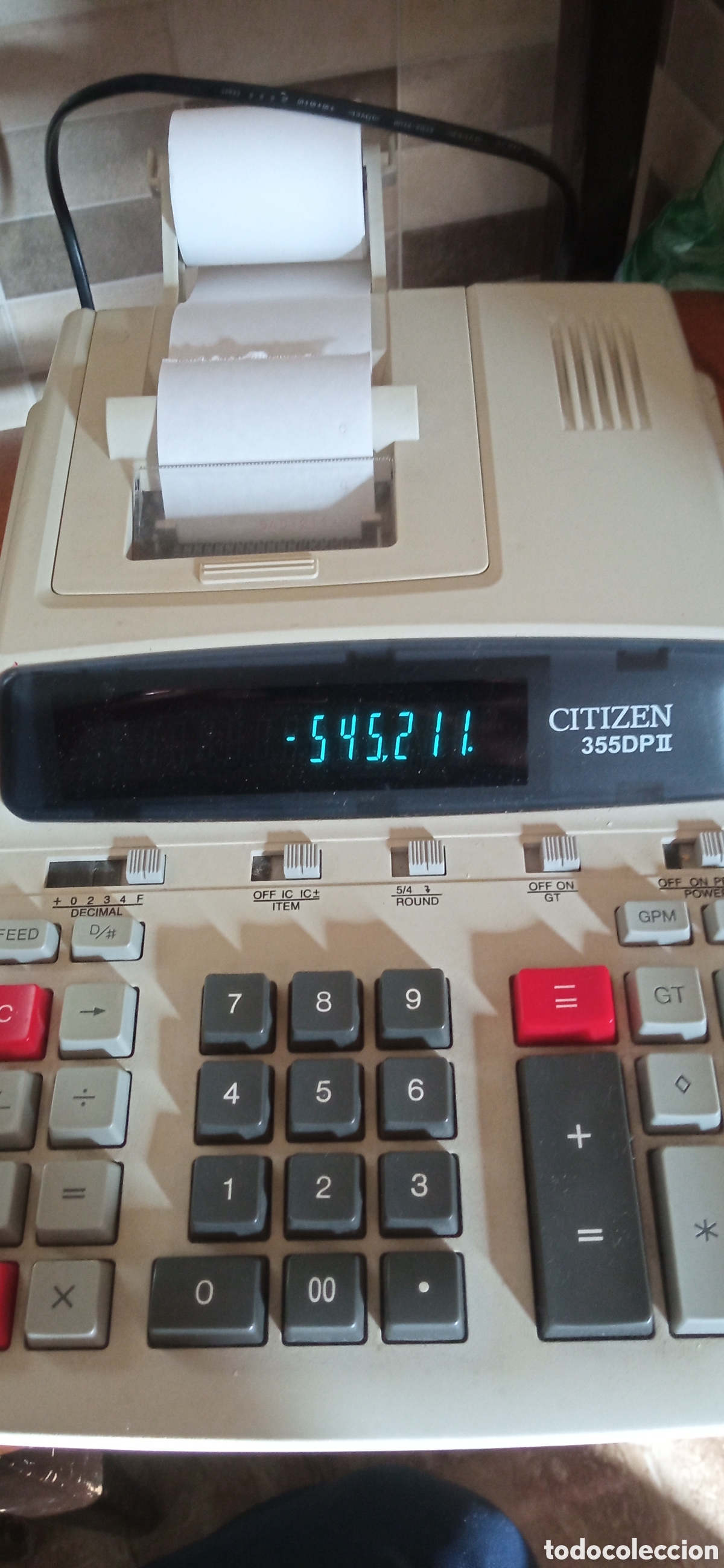 Antig&uuml;edades: Calculadora empresora citizen 355dp2 - Foto 1