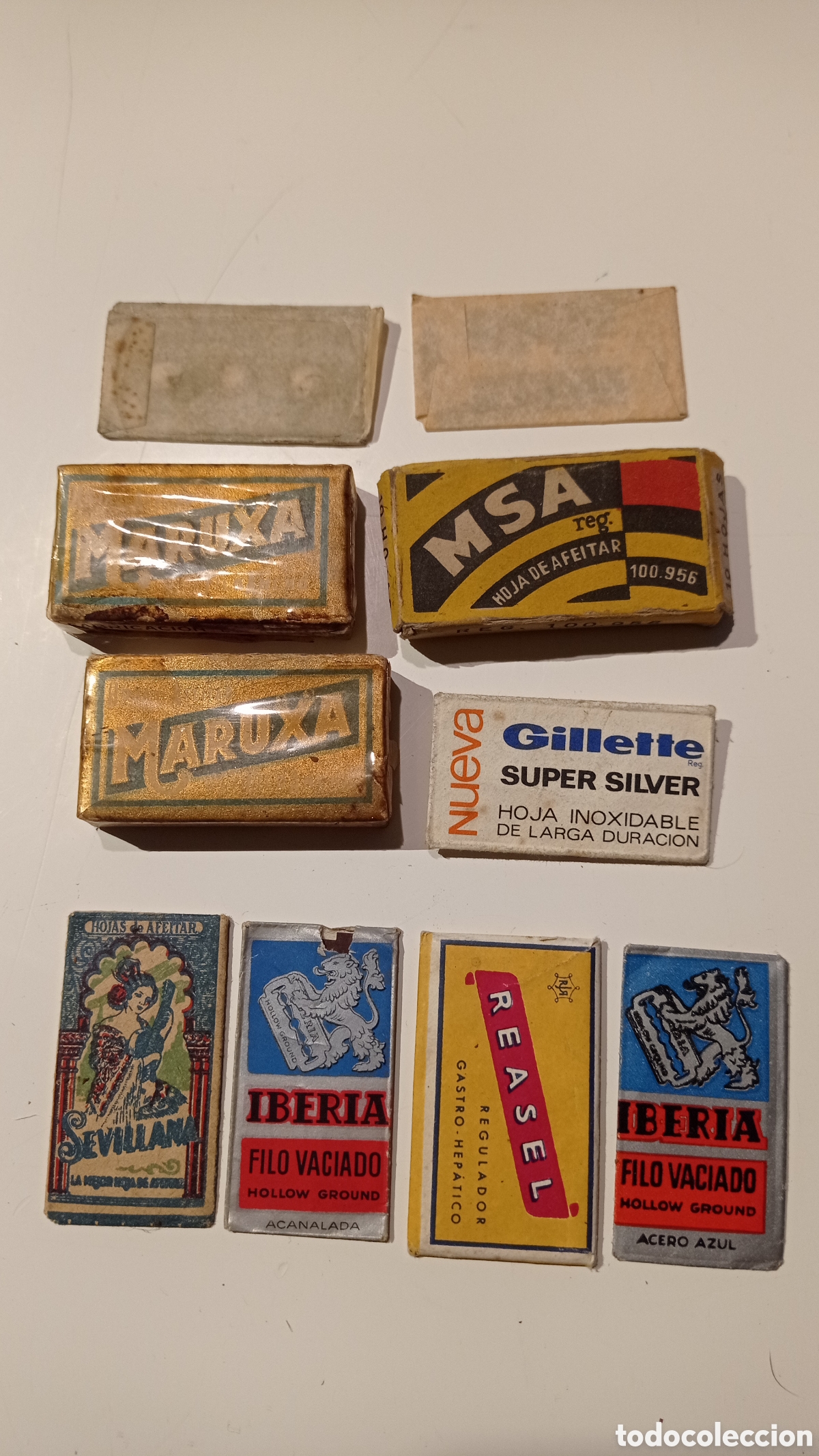 Antig&uuml;edades: Lote hojas afeitar - Foto 2