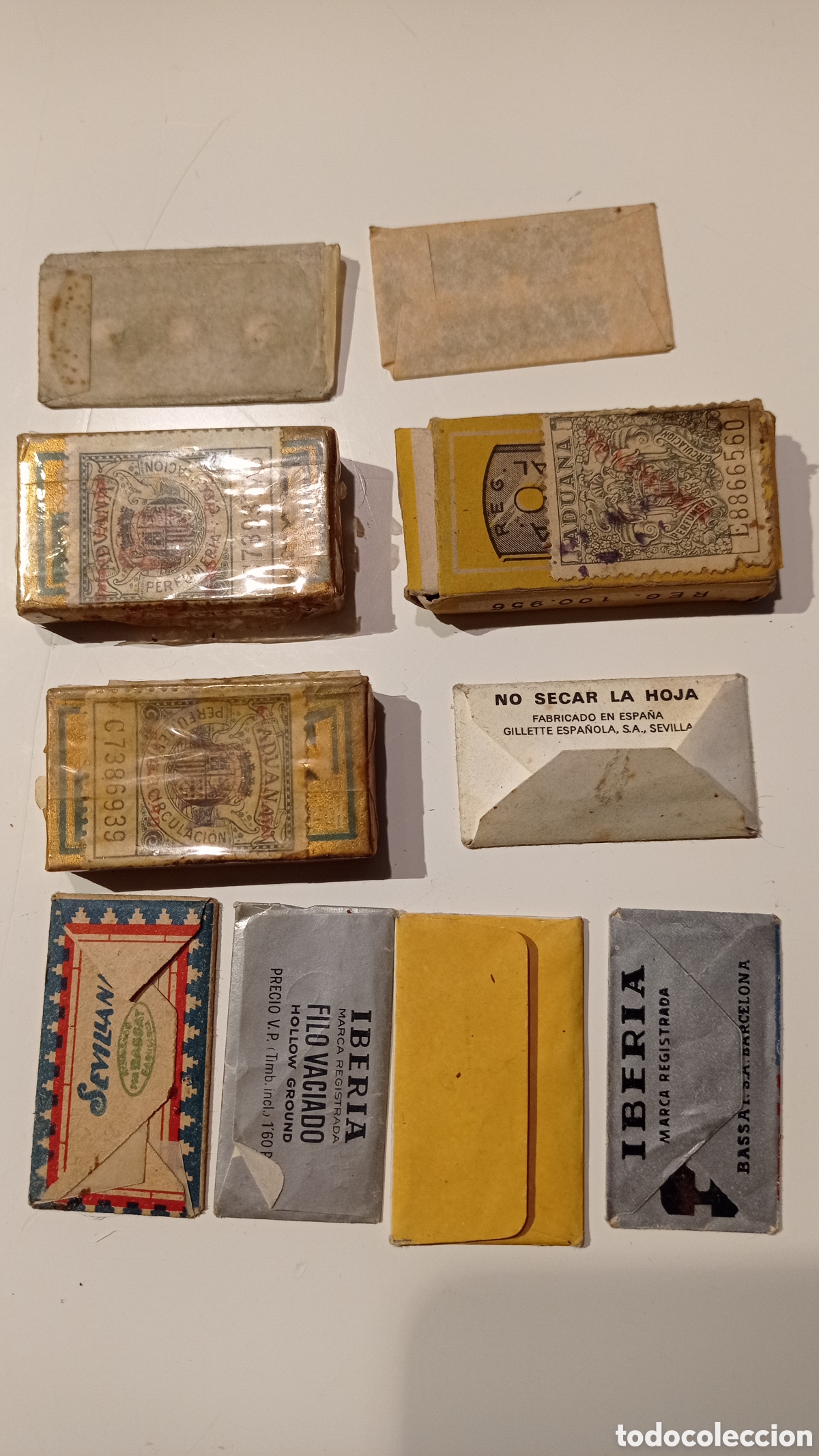 Antig&uuml;edades: Lote hojas afeitar - Foto 1