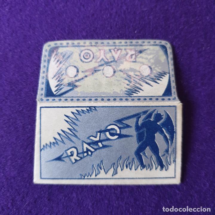 Antig&uuml;edades: FUNDA Y HOJA DE AFEITAR ANTIGUA. RAYO. ORIGINAL. - Foto 1