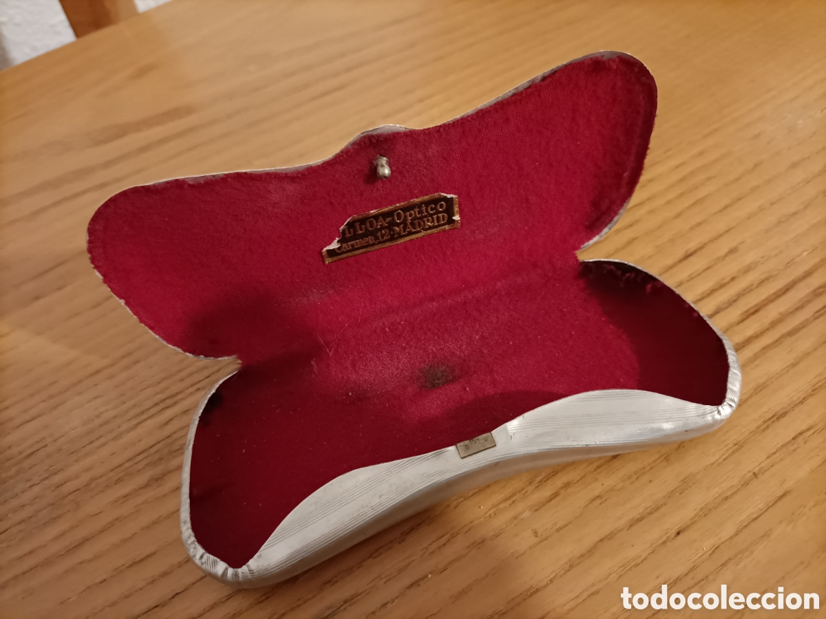 Antig&uuml;edades: Funda de gafas. Ulloa &Oacute;ptico. - Foto 2