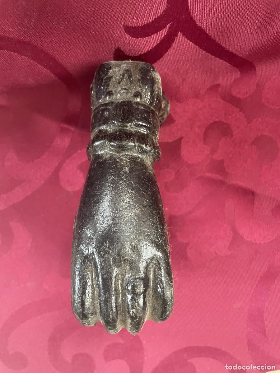 Antig&uuml;edades: Aldaba antigua mano llamador - Foto 3