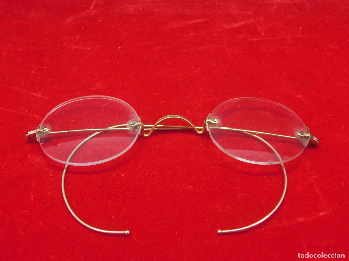 Antig&uuml;edades: Gafas de alambre 14K - Foto 2