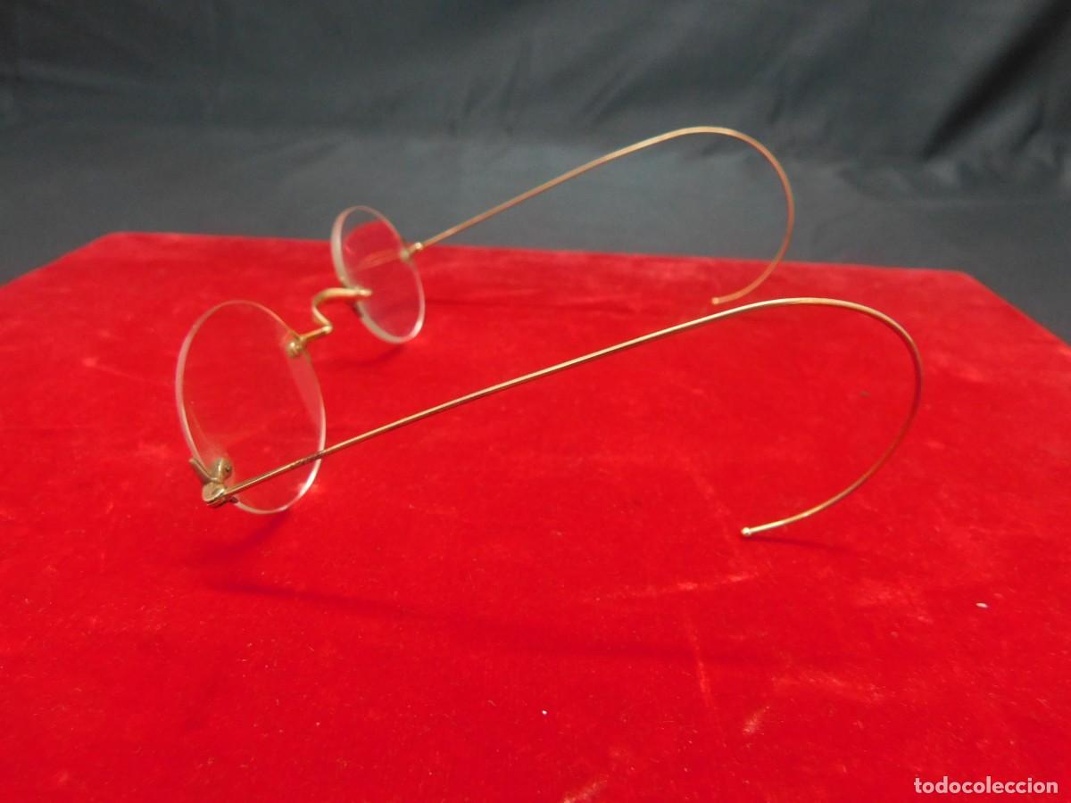 Antig&uuml;edades: Gafas de alambre 14K - Foto 4
