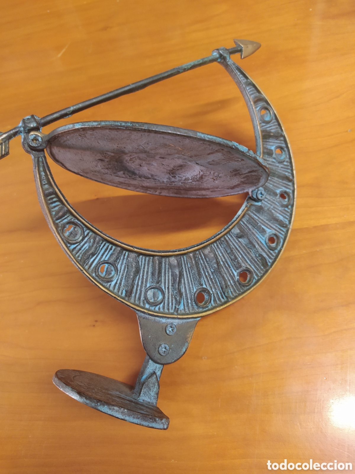 Antig&uuml;edades: RELOJ DE SOL SOBREMESA EN BRONCE - Foto 3