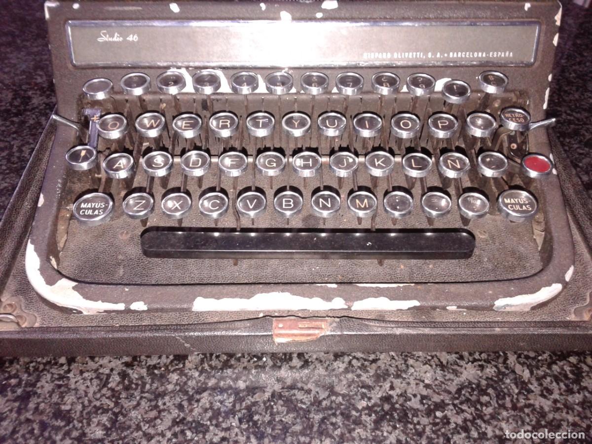 Antig&uuml;edades: M&aacute;quina de escribir Hispano Olivetti Studio 46 - Foto 3