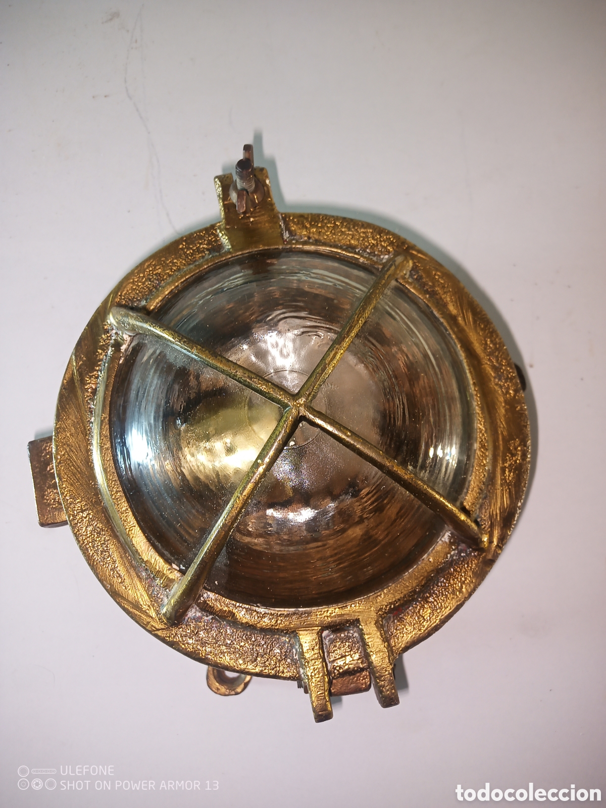 Antig&uuml;edades: Antiguo farol n&aacute;utico 15,5 cm - Foto 1