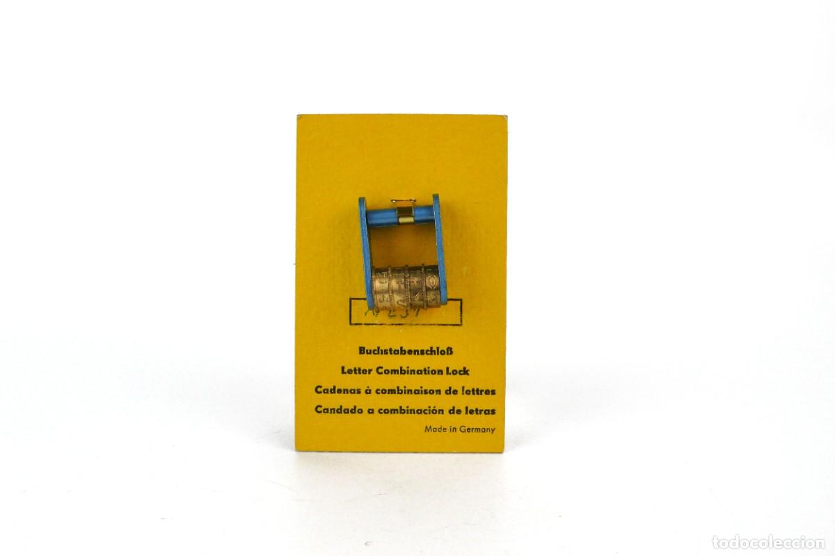 Antig&uuml;edades: Candado de combinaci&oacute;n de letras -Made in Germany - Foto 1