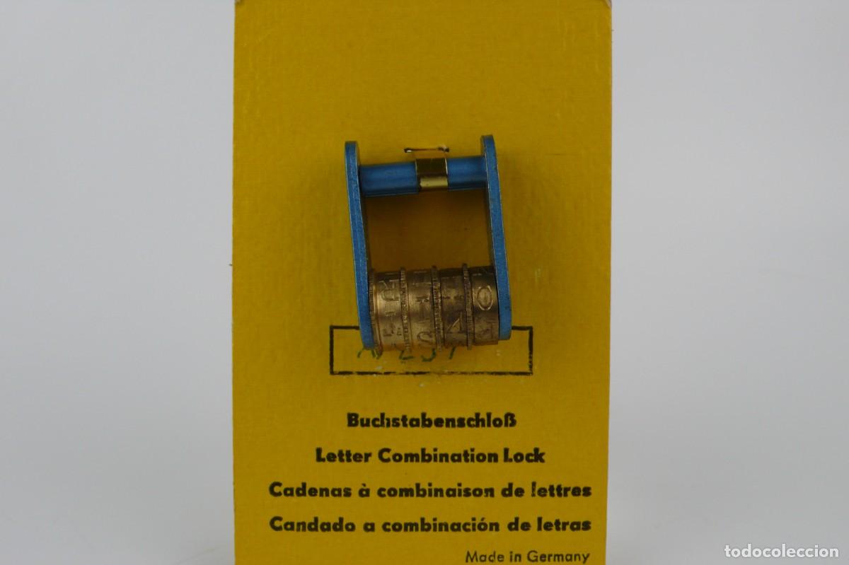 Antig&uuml;edades: Candado de combinaci&oacute;n de letras -Made in Germany - Foto 2