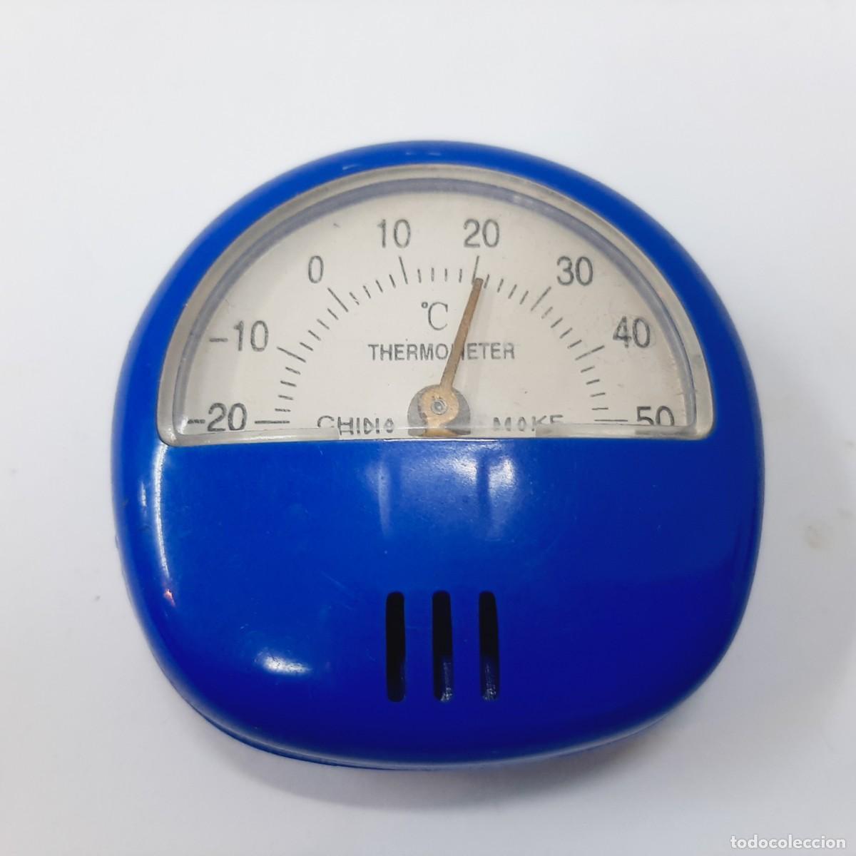 Antig&uuml;edades: Term&oacute;metro Celsius de pl&aacute;stico de escritorio vintage (2.3) - Foto 6