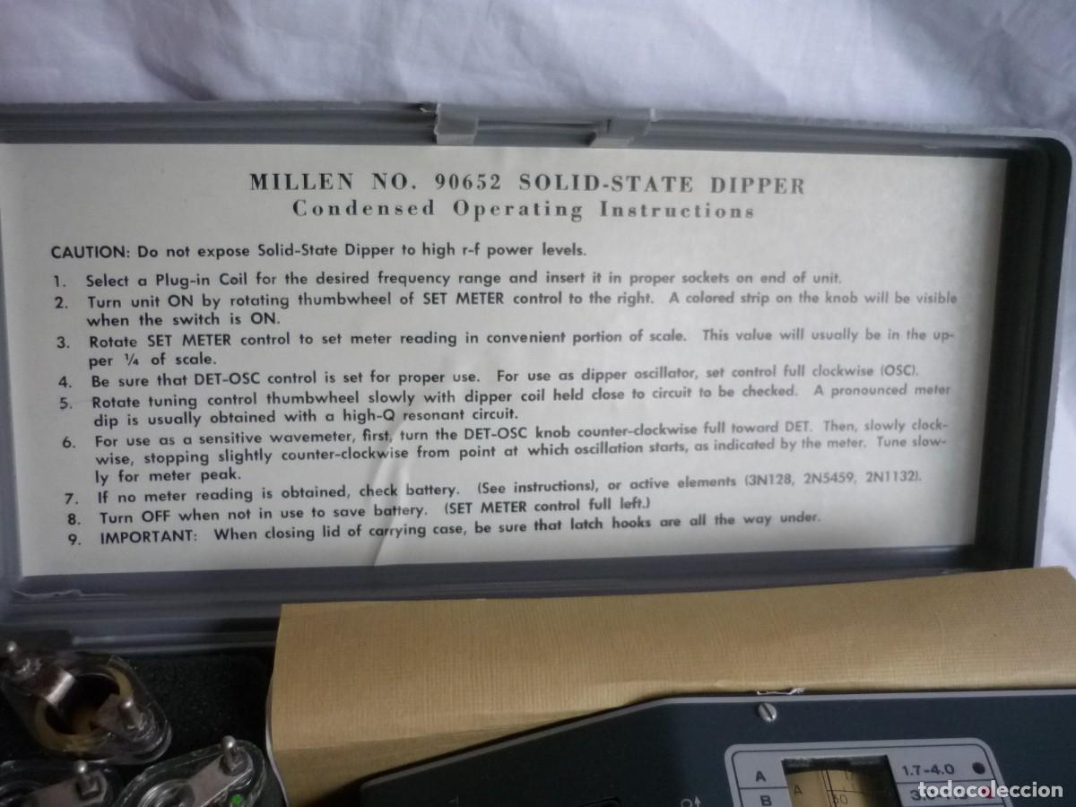 Antig&uuml;edades: Medidor de inmersi&oacute;n en la red Miller, Solid-State Dipper - Foto 4