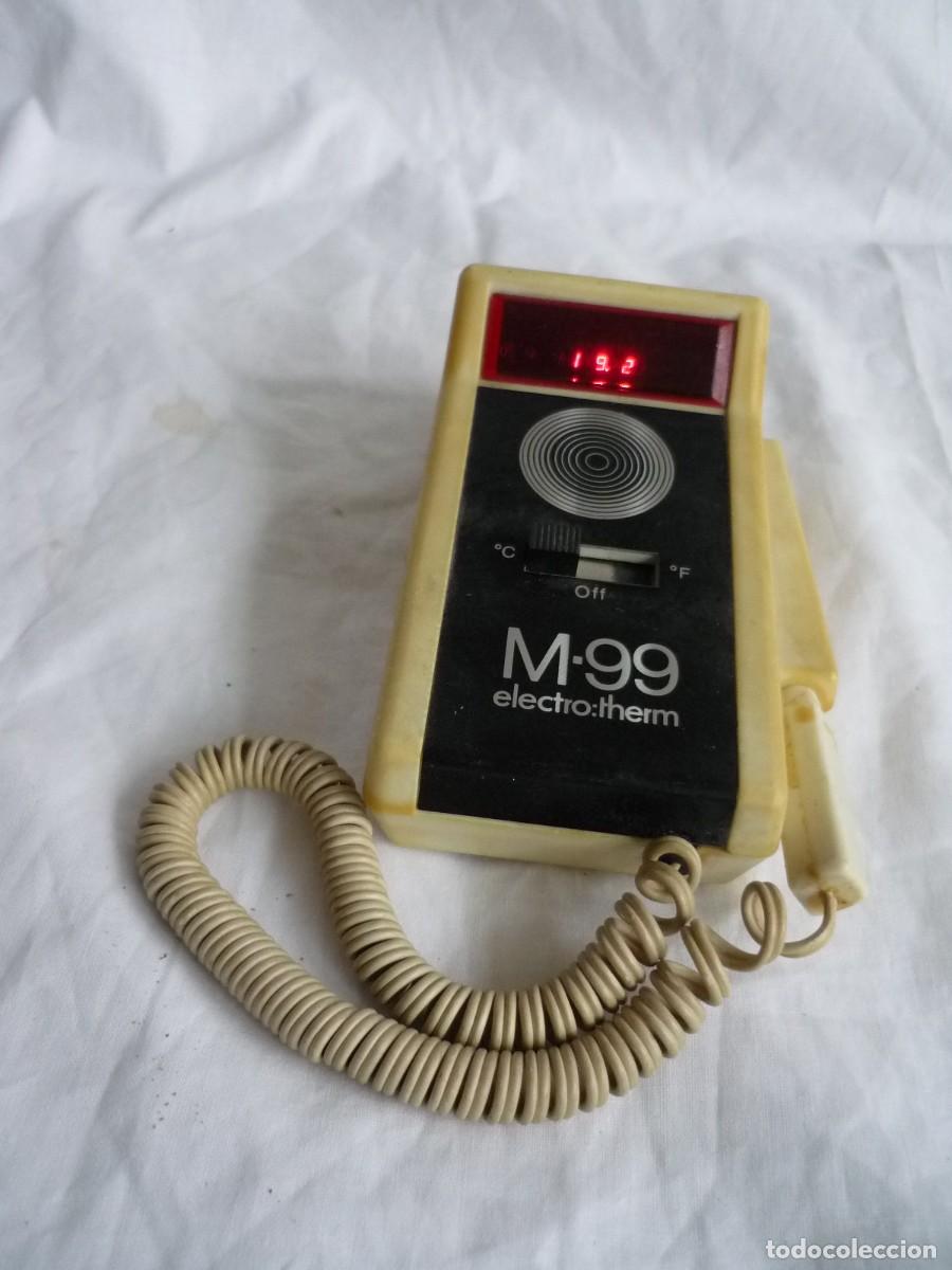 Antig&uuml;edades: Term&oacute;metro digital electr&oacute;nico, M-99, n&uacute;meros rojos, funcionado - Foto 2