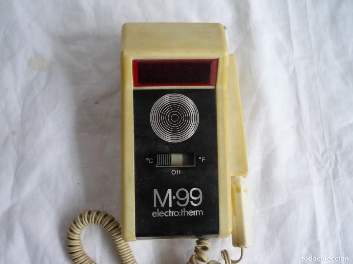 Antig&uuml;edades: Term&oacute;metro digital electr&oacute;nico, M-99, n&uacute;meros rojos, funcionado - Foto 3