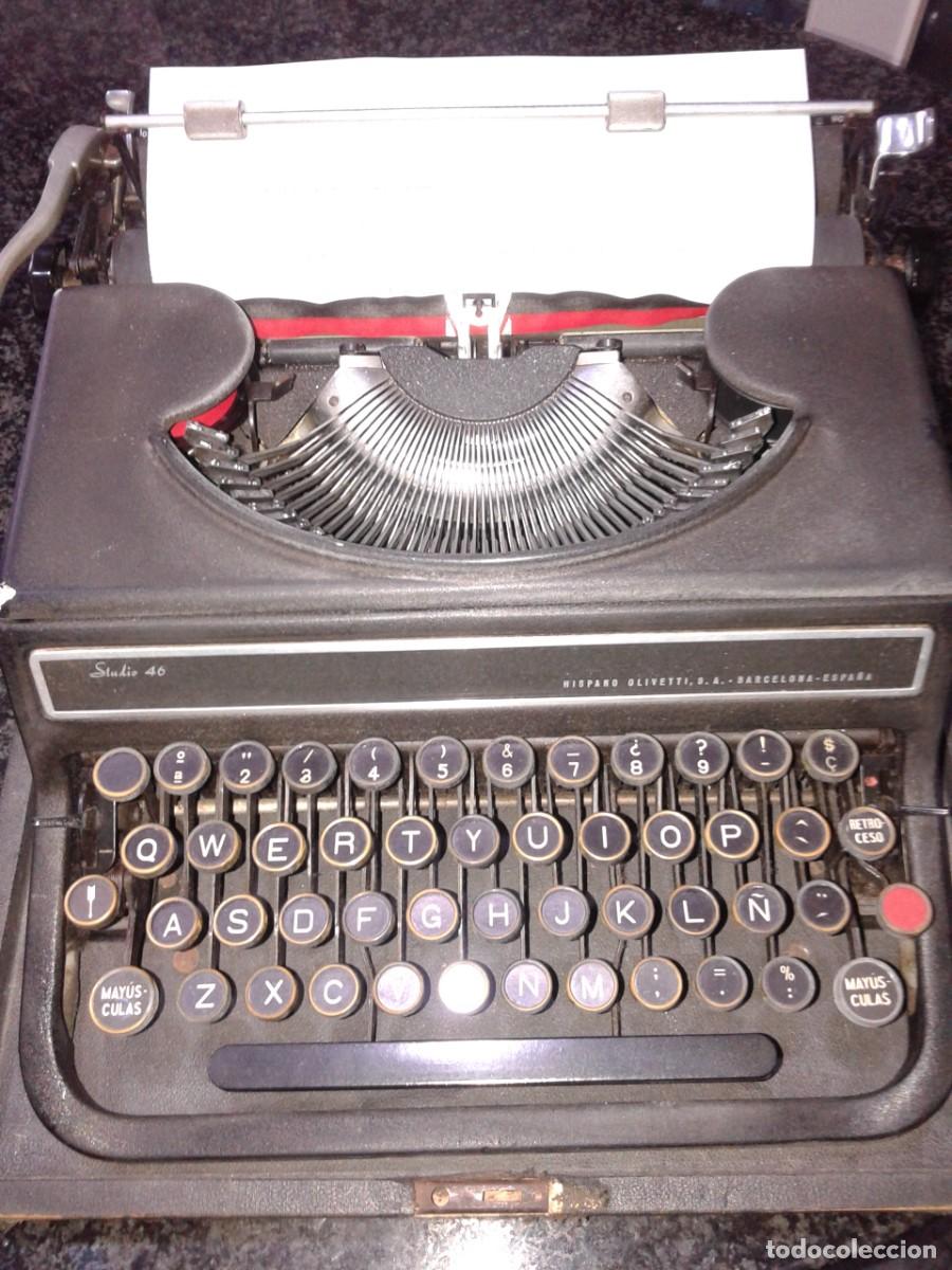 Antig&uuml;edades: M&aacute;quina de escribir Hispano Olivetti Studio 46, B - Foto 2