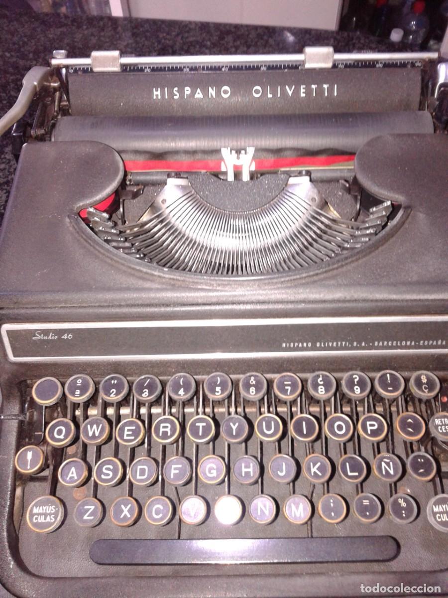 Antig&uuml;edades: M&aacute;quina de escribir Hispano Olivetti Studio 46, B - Foto 3