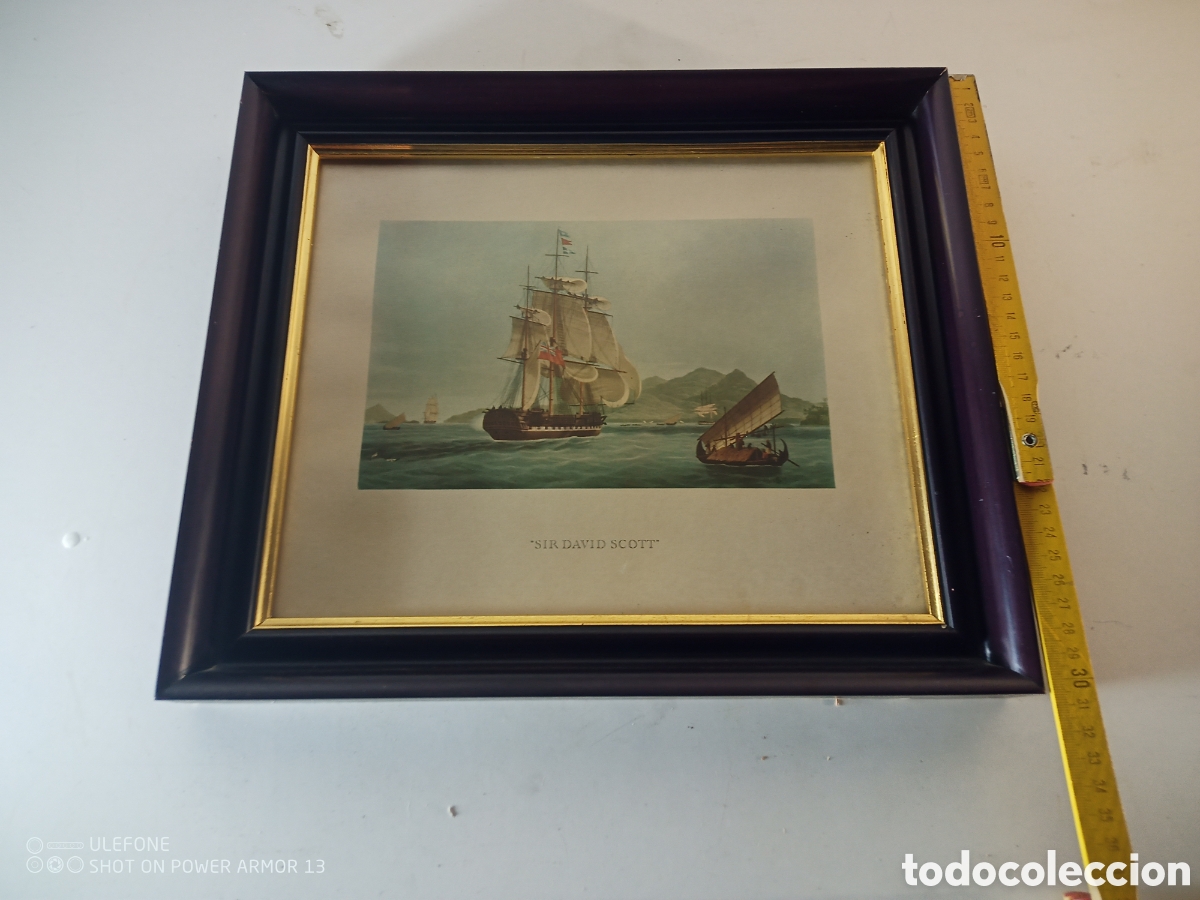 Antig&uuml;edades: Cuadro n&aacute;utico Sir David Scott - Foto 3