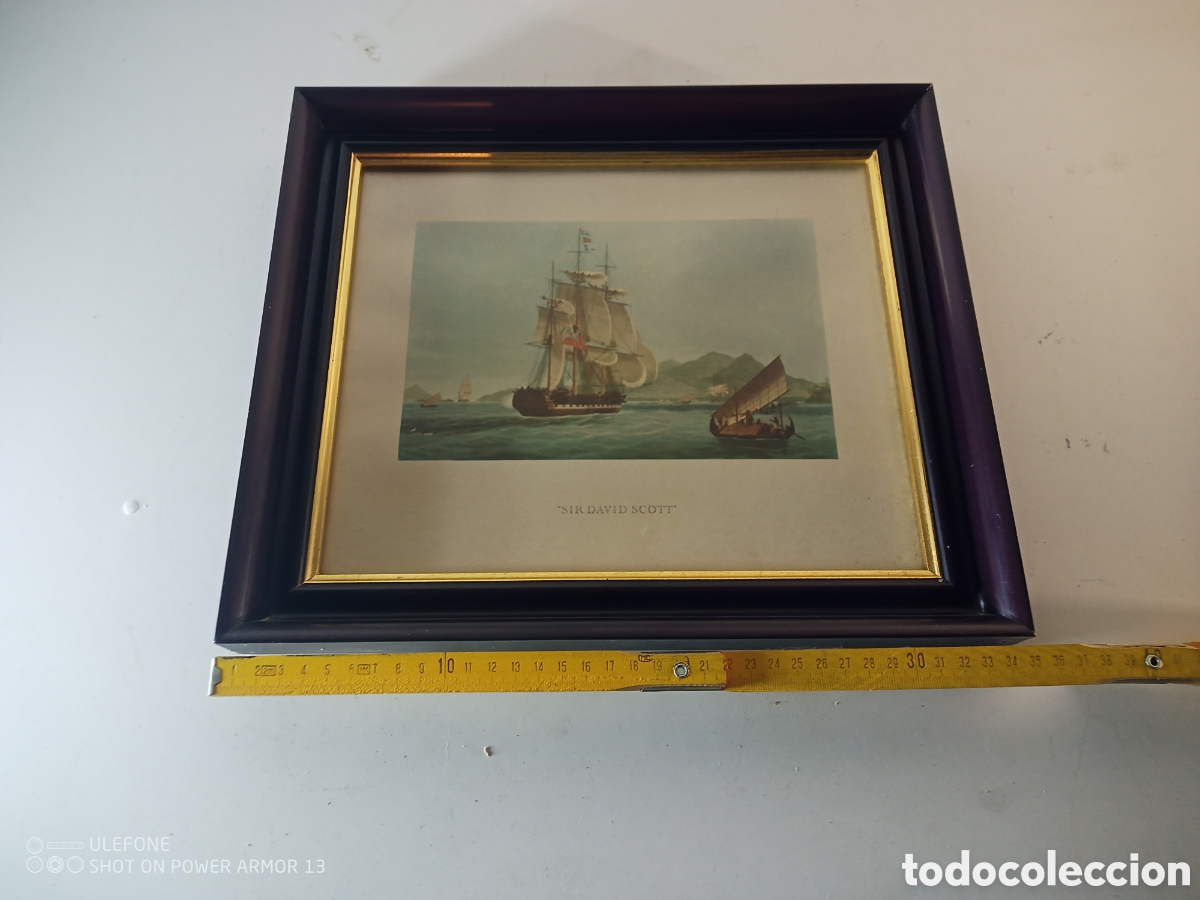 Antig&uuml;edades: Cuadro n&aacute;utico Sir David Scott - Foto 4