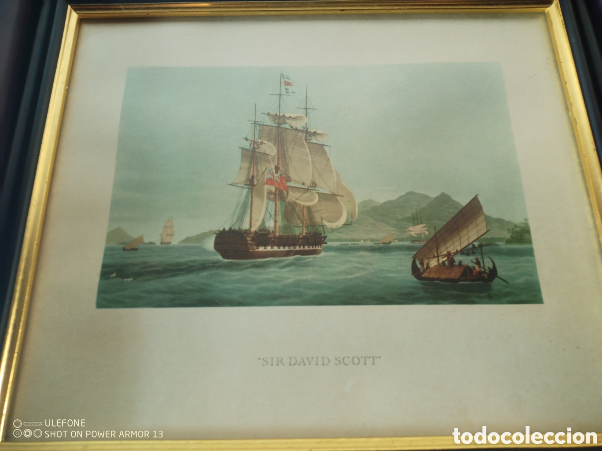 Antig&uuml;edades: Cuadro n&aacute;utico Sir David Scott - Foto 2