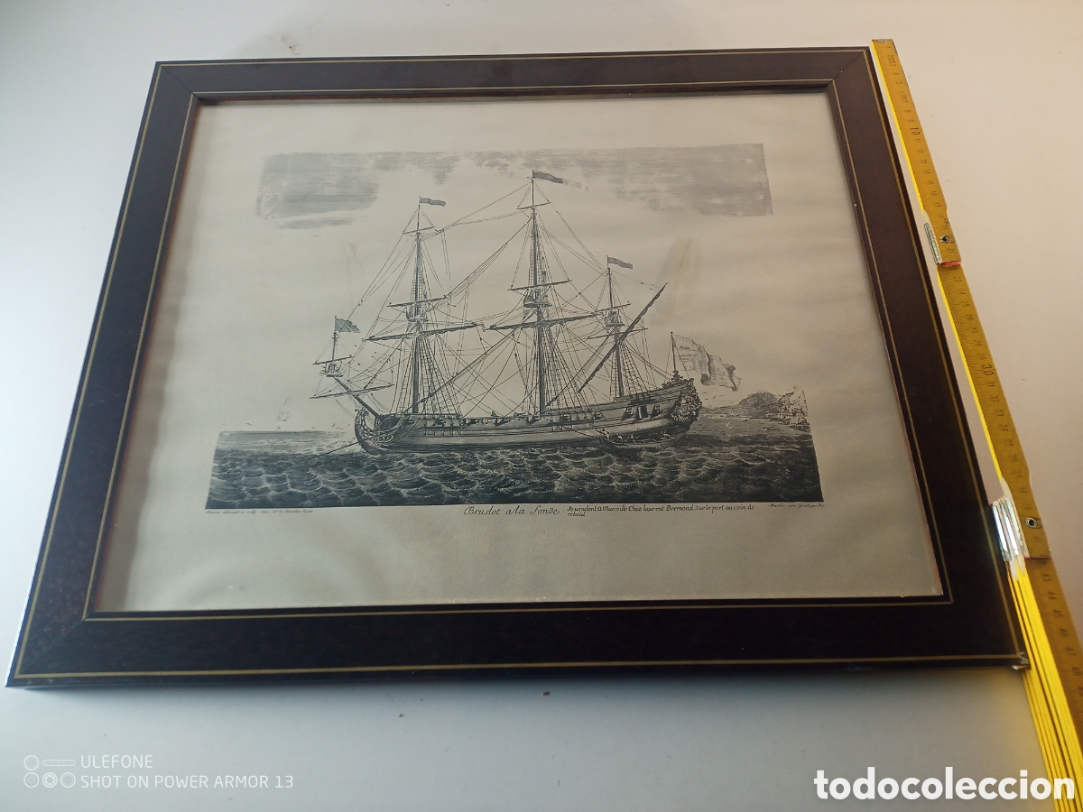 Antig&uuml;edades: Cuadro grabado n&aacute;utico - Foto 4