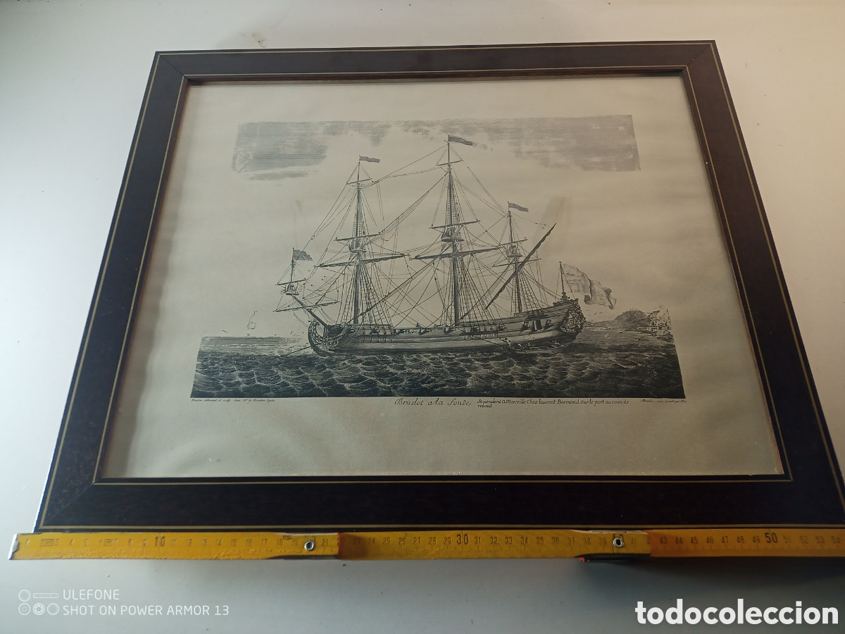 Antig&uuml;edades: Cuadro grabado n&aacute;utico - Foto 5