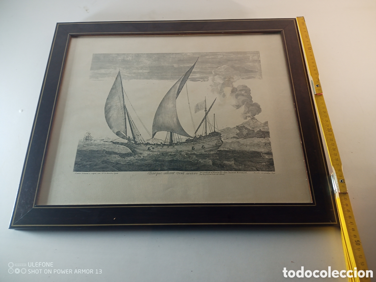 Antig&uuml;edades: Cuadro grabado n&aacute;utico - Foto 5