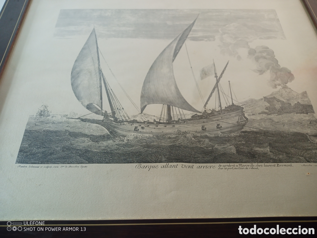 Antig&uuml;edades: Cuadro grabado n&aacute;utico - Foto 2