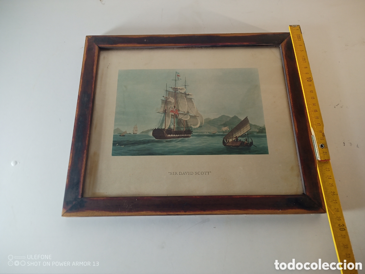 Antig&uuml;edades: Cuadro n&aacute;utico Sir David Scott - Foto 3