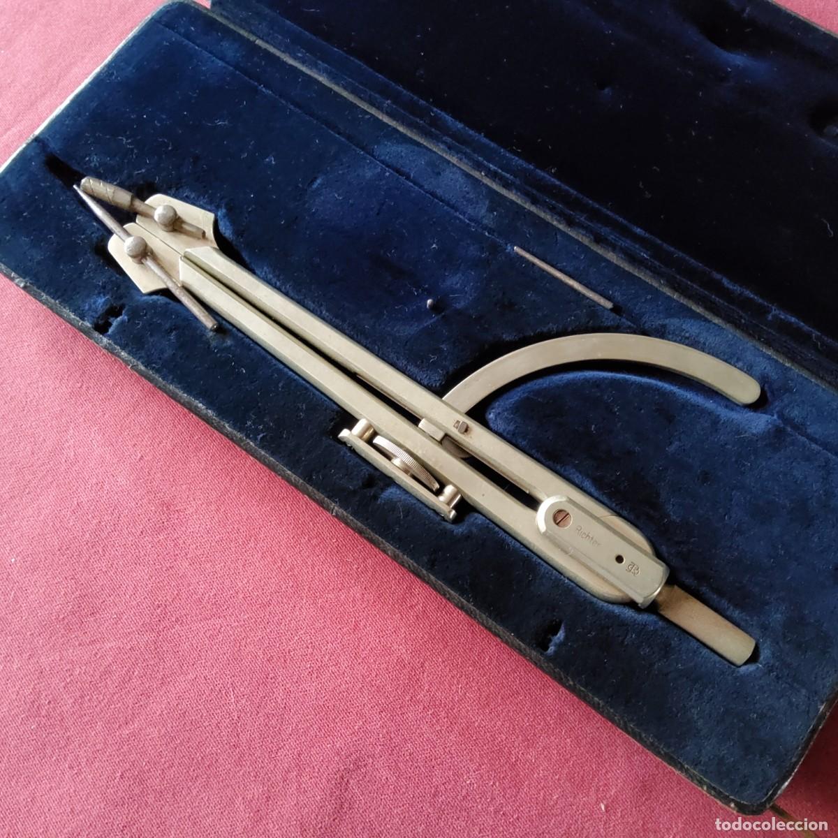 Antig&uuml;edades: ANTIGUO COMPAS DE PRECISION RICHTER, PARA CORTAR CRISTALES - Foto 6