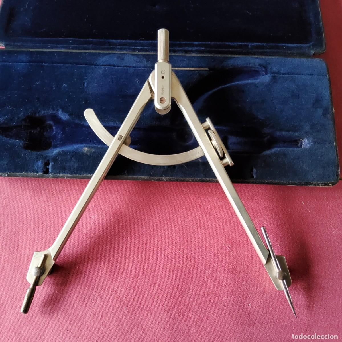 Antig&uuml;edades: ANTIGUO COMPAS DE PRECISION RICHTER, PARA CORTAR CRISTALES - Foto 12