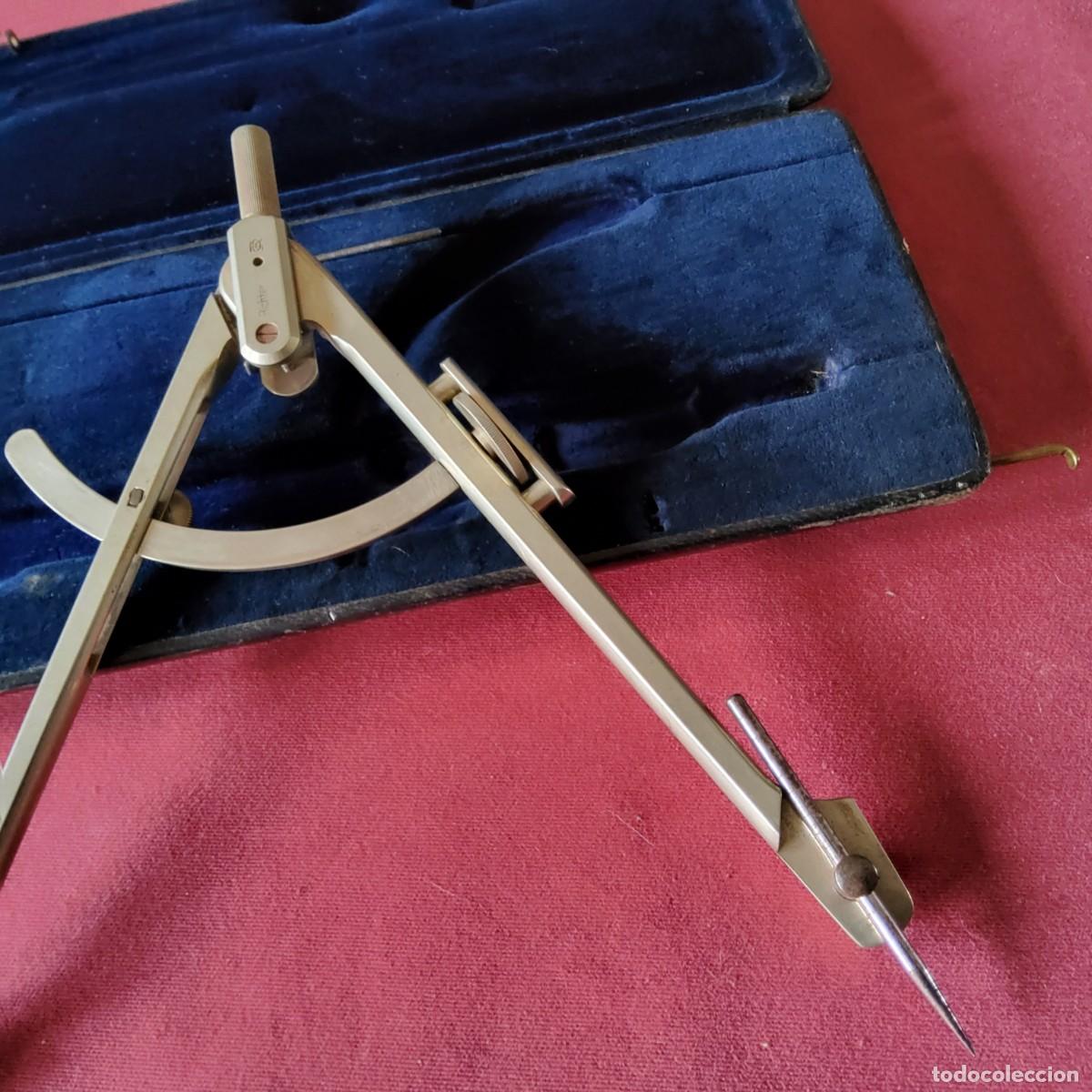 Antig&uuml;edades: ANTIGUO COMPAS DE PRECISION RICHTER, PARA CORTAR CRISTALES - Foto 14