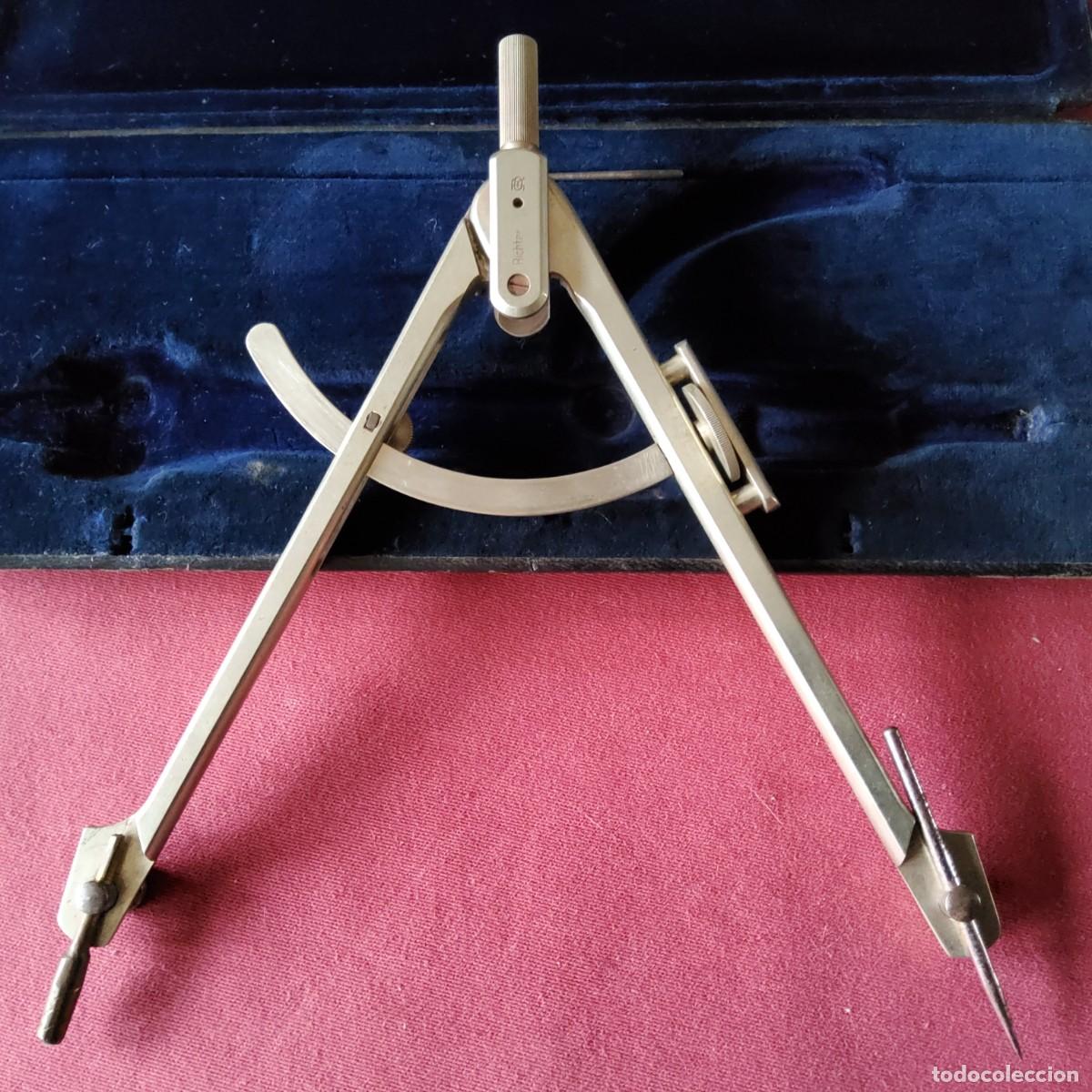 Antig&uuml;edades: ANTIGUO COMPAS DE PRECISION RICHTER, PARA CORTAR CRISTALES - Foto 15