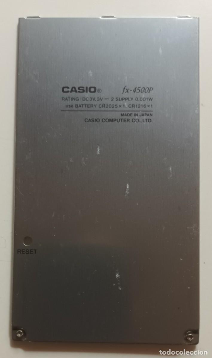 Antig&uuml;edades: CALCULADORA CIENTIFICA CASIO FX-4500P - DOT MATRIX LCD ** FUNCIONA - Foto 6