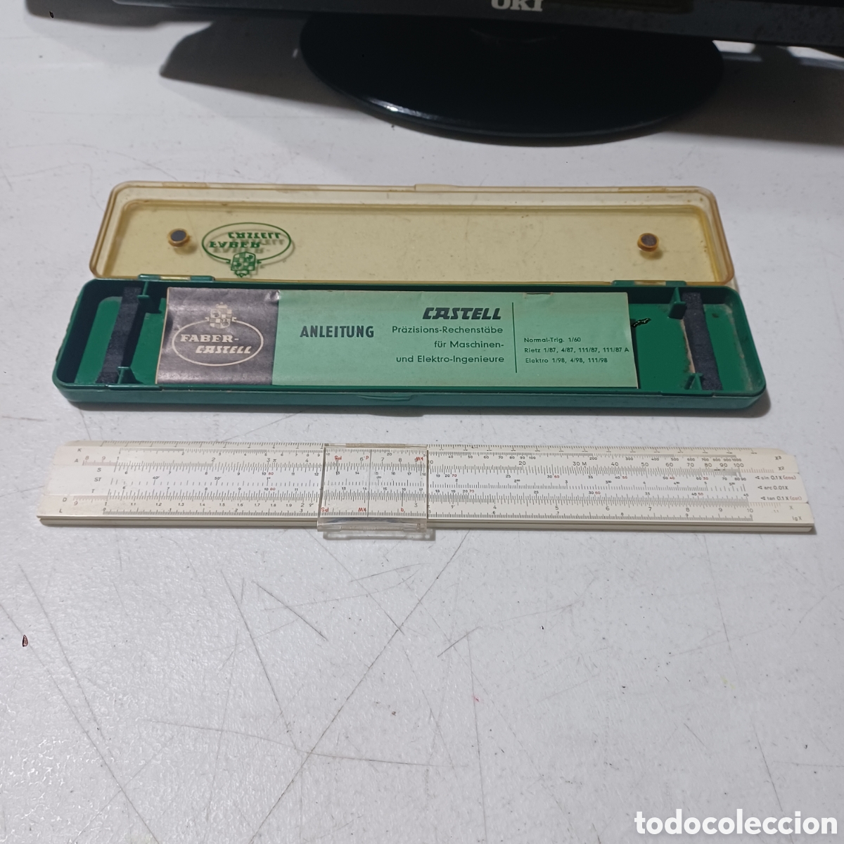 Antig&uuml;edades: Antigua regla Faber Castell completa - Foto 4