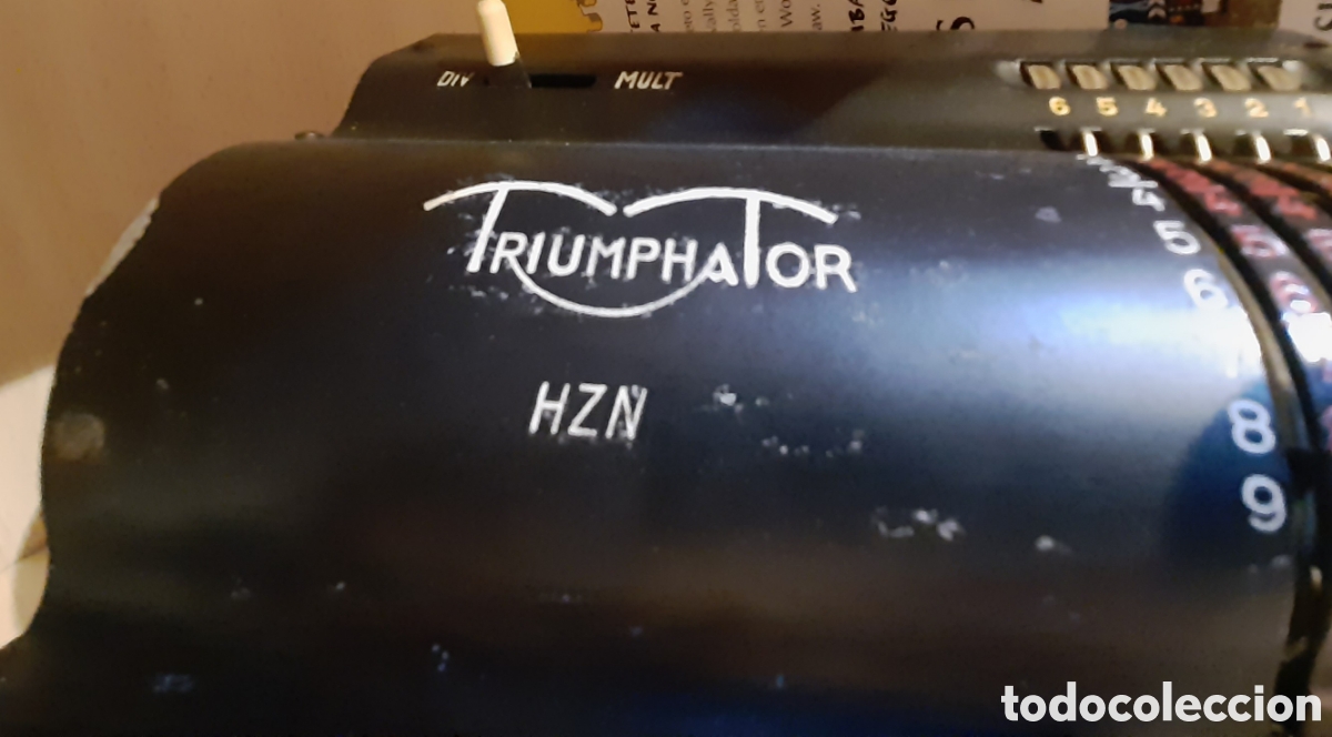 Antig&uuml;edades: Calculador antiguo Triumphator - Foto 3